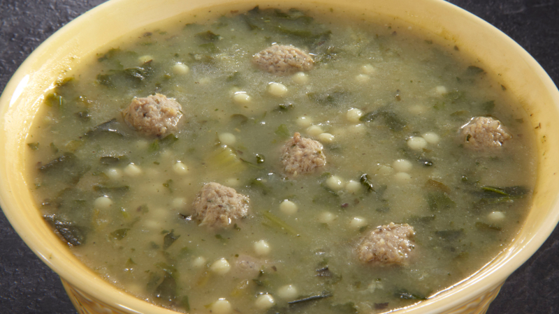 Italian Wedding Soup with Beef Meatballs - Plenus Group, Inc.