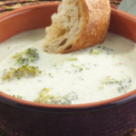 Cream of Broccoli Soup Plated