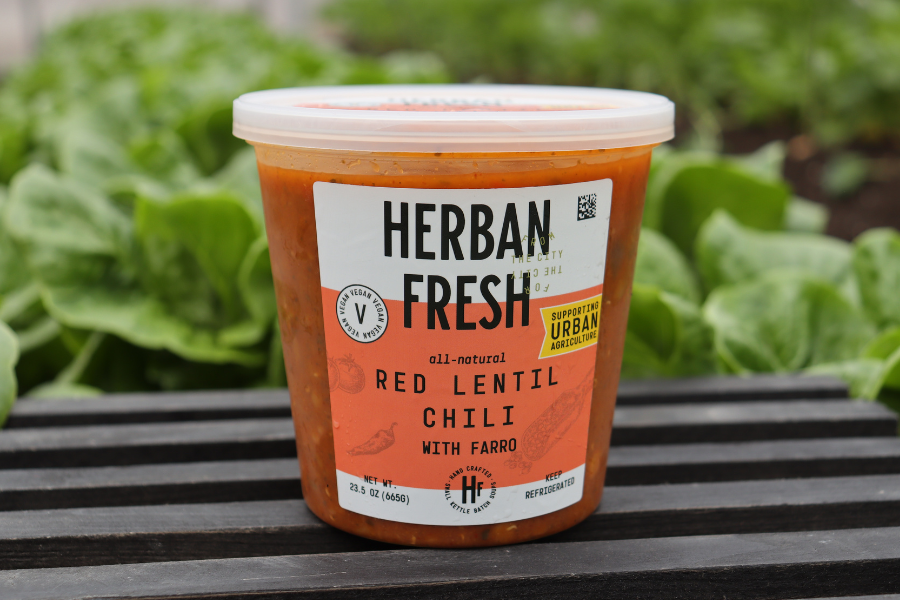 Herban Fresh: Red Lentil Chili with Farro