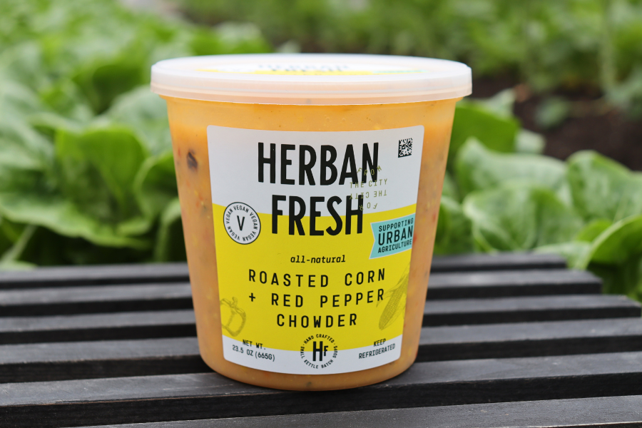 Herban Fresh: Roasted Corn & Red Pepper Chowder