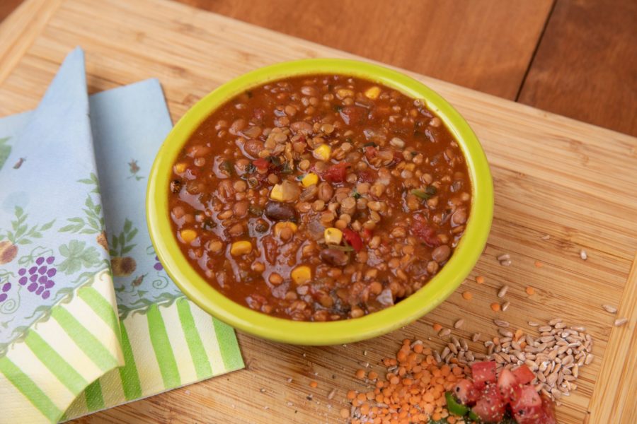 Red Lentil Chili with Farro (Foodservice)